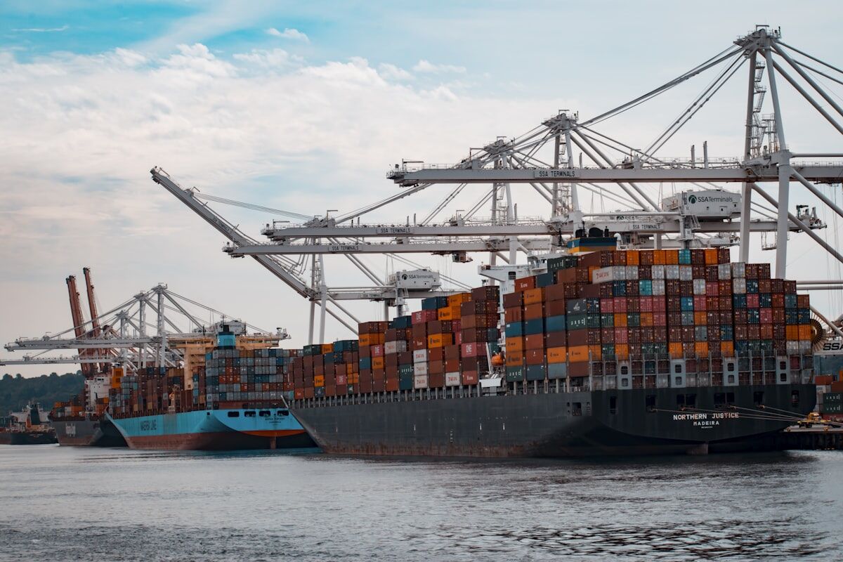 Container loading operations at our warehouse